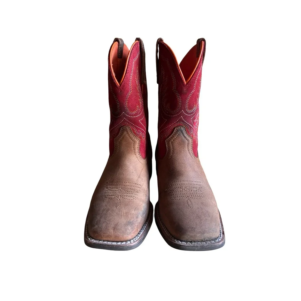 Ariat Wilder Western Boot Kids Size 2 Brown Ruby Red Good Grand Canyon 10050921